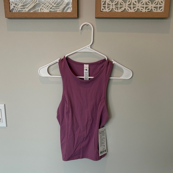 NWT lululemon velvet dust nulux racerback cropped run tank Size 4 - Picture 1 of 8